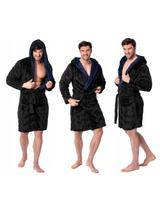 Szlafrok męski Jordan Black Navy M