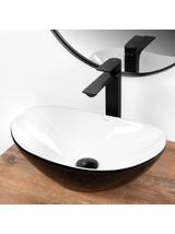 Umywalka Nablatowa REA Royal Mini Black White