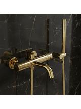 Grifo de bañera Rea Lungo Diamond Gold