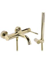 Grifo de bañera Rea Lungo Diamond Gold