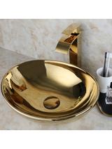 Umywalka nablatowa Rea Sofia Gold