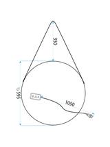 LUSTRO ŚCIENNE LED Z PASKIEM 60cm YH-3339