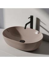 Lavabo sobre encimera Rea Lisa Beige Shiny