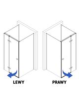 Shower enclosure Rea Atlas 80x80 Brush Gold