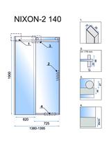 Drzwi prysznicowe Rea Nixon-2 140