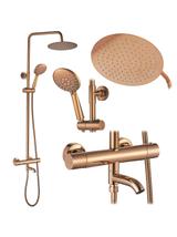 Душ система с Термостат Rea Lungo Diamond Copper