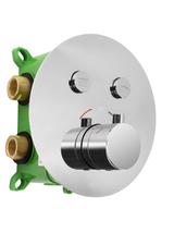 Zestaw Prysznicowy Podtynkowy z termostatem LUNGO MILER CHROM + BOX