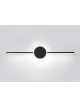 KINKIET ŁAZIENKOWY LED ROUND BLACK 40CM APP848-1W