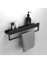 Półka łazienkowa wannowa SF01 60cm czarny mat