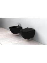 Bidet podwieszany Carlo Mini Czarny matowy