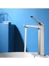 Bateria Umywalkowa REA PARKER Nikiel Szczotkowany INOX Wysoka