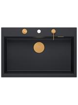 Zlewozmywak granitowy MARC 110 WORKSTATION Czarny