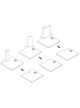Brodzik prysznicowy Bazalt CARRARA WHITE 90x90