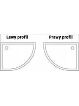 Kabina Prysznicowa REA Look Czarna 80x100 + brodzik Look Biały