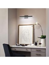 LAMPA KINKIET ŁAZIENKOWY LED NAD LUSTRO 12W 50CM APP373-1W CZARNA