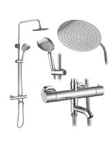 Termosztátos zuhanyszett Lungo Diamond chrome