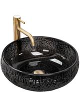 Umywalka nablatowa REA ICE BLACK