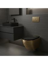 WC csésze Rea Carlo Mini Tornado Black Brush Gold