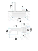 Bateria podtynkowa Rea Argon Nikiel Szczotkowany + BOX