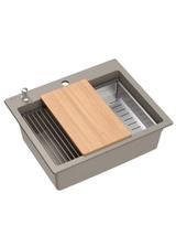 Zlewozmywak granitowy KURT 110 WORKSTATION BEŻ