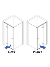 Shower enclosure Rea Atlas 80x100 Chrome