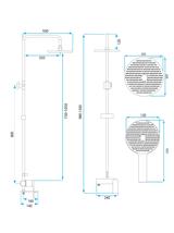 Shower set REA AVALON CHROME