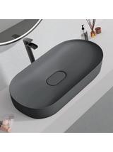 Umywalka konglomeratowa IRIS 71 CM szary mat