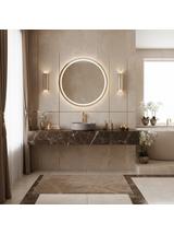 Umywalka nablatowa Rea Sami Beige Shiny