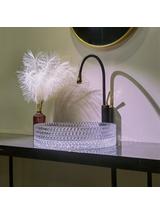 Umywalka nablatowa Rea Cristal Transparent 39