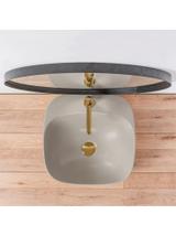 Umywalka nablatowa Rea Luiza 42 Light Grey MAT