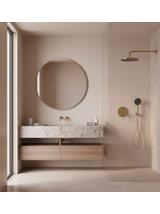 Zestaw natryskowy podtynkowy Rea Foster Złoty Szczotkowany + BOX