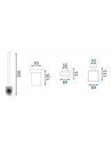 Szczotka WC Czarna 332918 ERLO 05