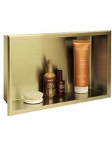 bathroom shelf 30x45 gold brush