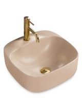 Umywalka nablatowa Rea Luiza 42 Beige MAT