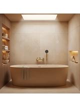 Bateria wannowa Rea Foster Złoty Szczotkowany