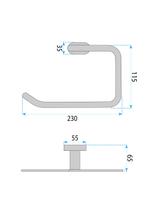 Wieszak łazienkowy RING 110 Til Chrom