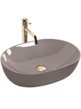 Umywalka nablatowa Rea Lisa Beige Shiny