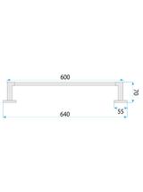 Wieszak łazienkowy jednoramienny 5901 Nico Złoty