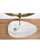 Umywalka nablatowa Rea Greta 65 Bianco Shiny