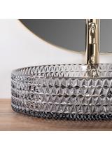 Umywalka nablatowa Rea Cristal Grey 39