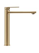 Βρύση νιπτήρα REA VERSO Brush Gold, Brushed Gold, High