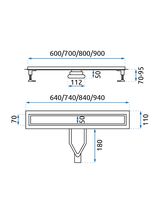 Odpływ Liniowy REA Neox Superflow Czarny 60