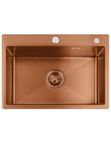 Stainless steel sink Liam BRUSH COPPER