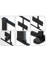 Drzwi prysznicowe FARGO BLACK MAT 100