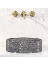 Umywalka nablatowa Rea Cristal Black