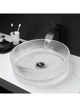 Umywalka nablatowa Rea Cristal Transparent 35