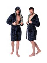 Szlafrok męski Jordan Navy  Grey M