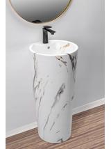 Umywalka Ceramiczna Wolnostojąca Blanka Marble Marmur