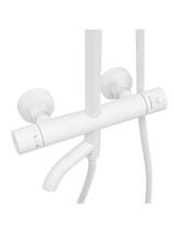 Kit de douche avec Thermostat Lungo White Mat