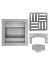 Odpływ liniowy REA CROSS STAL SZCZOTKOWANA 12x12